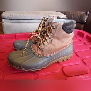 Sperry Top-Sider Duck Boots Waterproof Brown 8.5M Barely Worn Cleaned